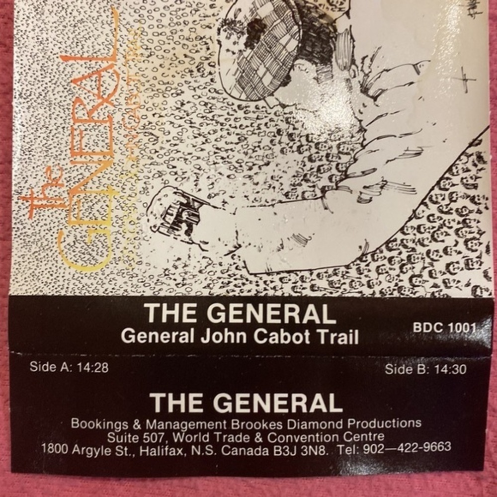 RARE Vintage General John Cabot Trail cassette tape case no tape Cape Breton
